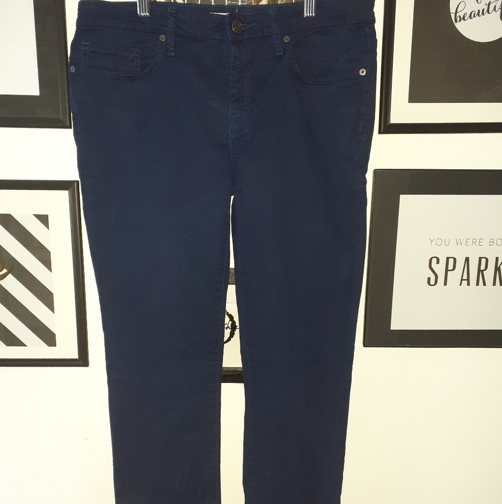 Dark Navy Midrise Skinny Jeans 30